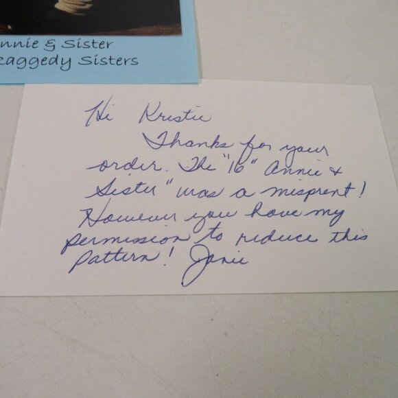 Janie's Angel Babies 29" Raggedy Ann type Doll Sewing Pattern Country - Picture 7 of 8